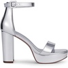 image:imageDREAM PAIRS Womens Platform Chunky High Heeled Sandals Open Toe Block Heels Ankle Strap Dress Shoes for Wedding Party EveningSilverpat