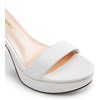 image:imageDREAM PAIRS Womens Platform Chunky High Heeled Sandals Open Toe Block Heels Ankle Strap Dress Shoes for Wedding Party EveningWhite