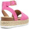 image:imageDREAM PAIRS Womens Platform Espadrilles Casual Ankle Strap Wedge Sandals Comfortable Dressy Summer ShoesHot Pink