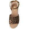 image:imageDREAM PAIRS Womens Platform Espadrilles Casual Ankle Strap Wedge Sandals Comfortable Dressy Summer ShoesLeopardsuede