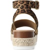 image:imageDREAM PAIRS Womens Platform Espadrilles Casual Ankle Strap Wedge Sandals Comfortable Dressy Summer ShoesLeopardsuede