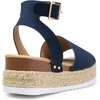 image:imageDREAM PAIRS Womens Platform Espadrilles Casual Ankle Strap Wedge Sandals Comfortable Dressy Summer ShoesNavy