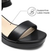 image:imageDREAM PAIRS Womens Platform Heels Block Chunky Open Toe Ankle Strap Heel Fashion Wedding Party Dress Sandals ShoesBlack