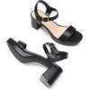 image:imageDREAM PAIRS Womens Platform Heels Block Chunky Open Toe Ankle Strap Heel Fashion Wedding Party Dress Sandals ShoesBlack
