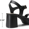 image:imageDREAM PAIRS Womens Platform Heels Block Chunky Open Toe Ankle Strap Heel Fashion Wedding Party Dress Sandals ShoesBlack