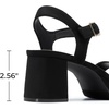 image:imageDREAM PAIRS Womens Platform Heels Block Chunky Open Toe Ankle Strap Heel Fashion Wedding Party Dress Sandals ShoesBlacksuede