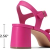 image:imageDREAM PAIRS Womens Platform Heels Block Chunky Open Toe Ankle Strap Heel Fashion Wedding Party Dress Sandals ShoesHot Pink