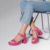 image:imageDREAM PAIRS Womens Platform Heels Block Chunky Open Toe Ankle Strap Heel Fashion Wedding Party Dress Sandals ShoesHot Pink