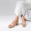 image:imageDREAM PAIRS Womens Platform Heels Block Chunky Open Toe Ankle Strap Heel Fashion Wedding Party Dress Sandals ShoesNude