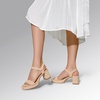 image:imageDREAM PAIRS Womens Platform Heels Block Chunky Open Toe Ankle Strap Heel Fashion Wedding Party Dress Sandals ShoesNudenubuck