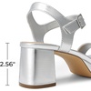 image:imageDREAM PAIRS Womens Platform Heels Block Chunky Open Toe Ankle Strap Heel Fashion Wedding Party Dress Sandals ShoesSilver