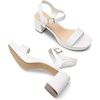 image:imageDREAM PAIRS Womens Platform Heels Block Chunky Open Toe Ankle Strap Heel Fashion Wedding Party Dress Sandals ShoesWhite