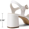image:imageDREAM PAIRS Womens Platform Heels Block Chunky Open Toe Ankle Strap Heel Fashion Wedding Party Dress Sandals ShoesWhite