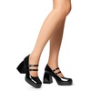 image:imageDREAM PAIRS Womens Platform Mary Jane High Chunky Closed Toe Heels Block Square Toe Double Strap Dress Pumps Fashion Party Y2K ShoesBlackpat