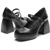 image:imageDREAM PAIRS Womens Platform Mary Jane High Chunky Closed Toe Heels Block Square Toe Double Strap Dress Pumps Fashion Party Y2K ShoesBlackpu
