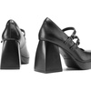 image:imageDREAM PAIRS Womens Platform Mary Jane High Chunky Closed Toe Heels Block Square Toe Double Strap Dress Pumps Fashion Party Y2K ShoesBlackpu