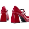 image:imageDREAM PAIRS Womens Platform Mary Jane High Chunky Closed Toe Heels Block Square Toe Double Strap Dress Pumps Fashion Party Y2K ShoesRedpat