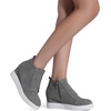 image:imageDREAM PAIRS Womens Platform Wedge Sneakers Ankle BootiesGrey