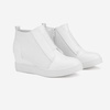 image:imageDREAM PAIRS Womens Platform Wedge Sneakers Ankle BootiesWhite