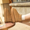 image:imageDREAM PAIRS Womens Platform Winter Snow Boots Genuine Suede Water Resistant Mini Ankle Boots Stable Lightweight Booties AntiSlip with Memory Foam Outdoor FuzzyChestnut