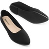 image:imageDREAM PAIRS Womens Pointed Toe Flats Comfortable Flexible Cushioned Slip On Business Work Office Casual Suede Ballet Flats Dress ShoesBlack