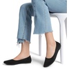 image:imageDREAM PAIRS Womens Pointed Toe Flats Comfortable Flexible Cushioned Slip On Business Work Office Casual Suede Ballet Flats Dress ShoesBlack