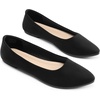 image:imageDREAM PAIRS Womens Pointed Toe Flats Comfortable Flexible Cushioned Slip On Business Work Office Casual Suede Ballet Flats Dress ShoesBlack