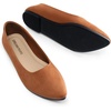 image:imageDREAM PAIRS Womens Pointed Toe Flats Comfortable Flexible Cushioned Slip On Business Work Office Casual Suede Ballet Flats Dress ShoesBrown