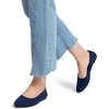 image:imageDREAM PAIRS Womens Pointed Toe Flats Comfortable Flexible Cushioned Slip On Business Work Office Casual Suede Ballet Flats Dress ShoesNavy