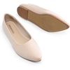 image:imageDREAM PAIRS Womens Pointed Toe Flats Comfortable Flexible Cushioned Slip On Business Work Office Casual Suede Ballet Flats Dress ShoesNude