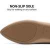 image:imageDREAM PAIRS Womens Pointed Toe SlipOn Dressy Flat Shoes Comfortable Business Casual Dress Shoes for Office WorkLight Nude