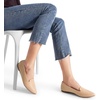 image:imageDREAM PAIRS Womens Pointed Toe SlipOn Dressy Flat Shoes Comfortable Business Casual Dress Shoes for Office WorkNude