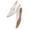 image:imageDREAM PAIRS Womens Pointed Toe SlipOn Dressy Flat Shoes Comfortable Business Casual Dress Shoes for Office WorkWhite
