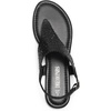 image:imageDREAM PAIRS Womens Rhinestone Casual Wear Cute Gladiator Flat Sandals Beach Dressy TStrap Thong SandalsAll Black