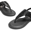 image:imageDREAM PAIRS Womens Rhinestone Casual Wear Cute Gladiator Flat Sandals Beach Dressy TStrap Thong SandalsAll Black