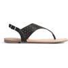 image:imageDREAM PAIRS Womens Rhinestone Casual Wear Cute Gladiator Flat Sandals Beach Dressy TStrap Thong SandalsBlack