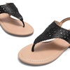 image:imageDREAM PAIRS Womens Rhinestone Casual Wear Cute Gladiator Flat Sandals Beach Dressy TStrap Thong SandalsBlack