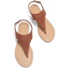 image:imageDREAM PAIRS Womens Rhinestone Casual Wear Cute Gladiator Flat Sandals Beach Dressy TStrap Thong SandalsBrownsuede