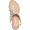 image:imageDREAM PAIRS Womens Rhinestone Casual Wear Cute Gladiator Flat Sandals Beach Dressy TStrap Thong SandalsGold