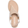 image:imageDREAM PAIRS Womens Rhinestone Casual Wear Cute Gladiator Flat Sandals Beach Dressy TStrap Thong SandalsNude