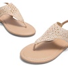 image:imageDREAM PAIRS Womens Rhinestone Casual Wear Cute Gladiator Flat Sandals Beach Dressy TStrap Thong SandalsNude