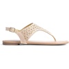 image:imageDREAM PAIRS Womens Rhinestone Casual Wear Cute Gladiator Flat Sandals Beach Dressy TStrap Thong SandalsNude