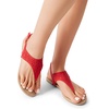 image:imageDREAM PAIRS Womens Rhinestone Casual Wear Cute Gladiator Flat Sandals Beach Dressy TStrap Thong SandalsRed