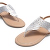 image:imageDREAM PAIRS Womens Rhinestone Casual Wear Cute Gladiator Flat Sandals Beach Dressy TStrap Thong SandalsSilver