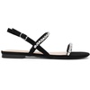 image:imageDREAM PAIRS Womens Rhinestone Sandals Open Toe Casual Dressy Sparkly Comfortable Flat Summer ShoesBlack