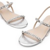 image:imageDREAM PAIRS Womens Rhinestone Sandals Open Toe Casual Dressy Sparkly Comfortable Flat Summer ShoesSilver