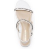 image:imageDREAM PAIRS Womens Rhinestone Sandals Open Toe Casual Dressy Sparkly Comfortable Flat Summer ShoesWhite