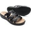 image:imageDREAM PAIRS Womens Slide Sandals Comfortable Arch Support Casual Walking Sandals Adjustable Straps Slip On Low Wedge Flat SandalsBlack