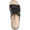 image:imageDREAM PAIRS Womens Slide Sandals Comfortable Arch Support Casual Walking Sandals Adjustable Straps Slip On Low Wedge Flat SandalsBlack