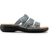 image:imageDREAM PAIRS Womens Slide Sandals Comfortable Arch Support Casual Walking Sandals Adjustable Straps Slip On Low Wedge Flat SandalsBlue